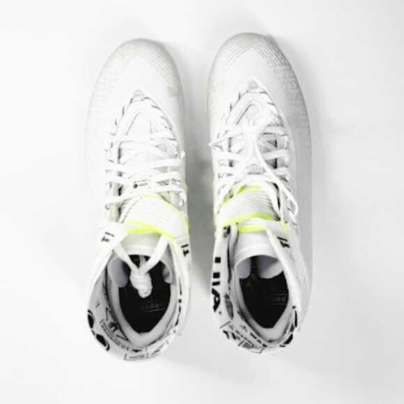 UNDER ARMOUR Highlight MC 3023716-106 White Men\'s Football Cleats Size 10.5 NEW main image 8